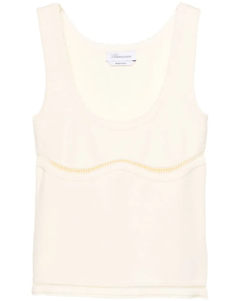 Blumarine Top mit Cut-Out - Nude Nude