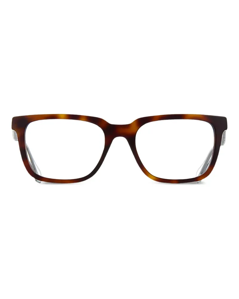 Gucci Brille mit eckigem Gestell - Braun Braun