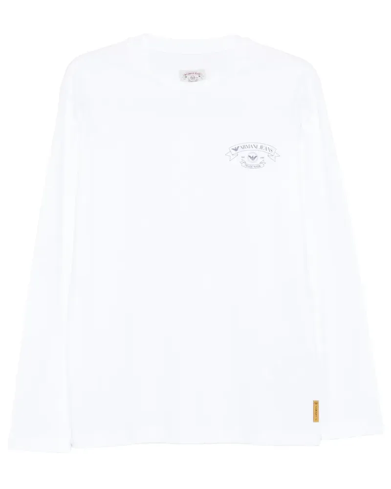 Emporio Armani Langärmeliges T-Shirt - Weiß Weiß