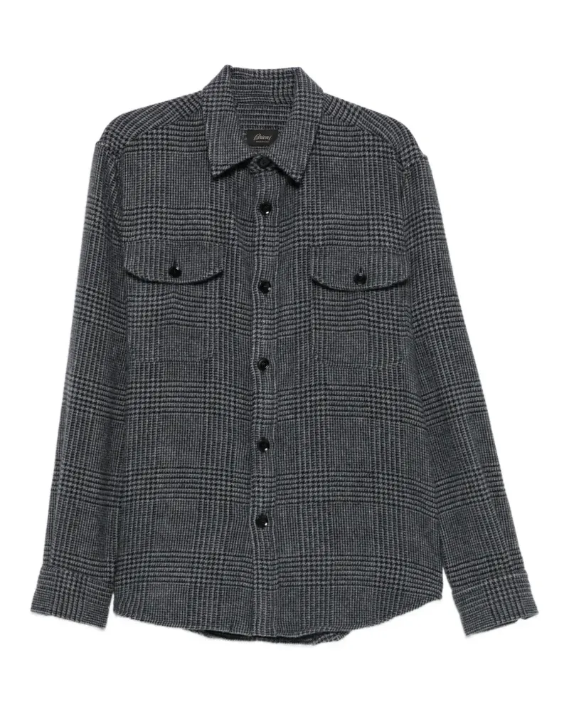 Brioni Rock mit Prince of Wales-Karo - Grau Grau