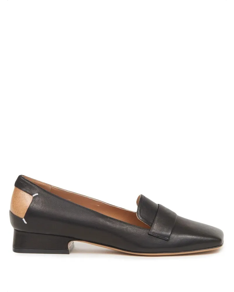 Maison Margiela Four Stitches Loafer mit Ziernähten Schwarz