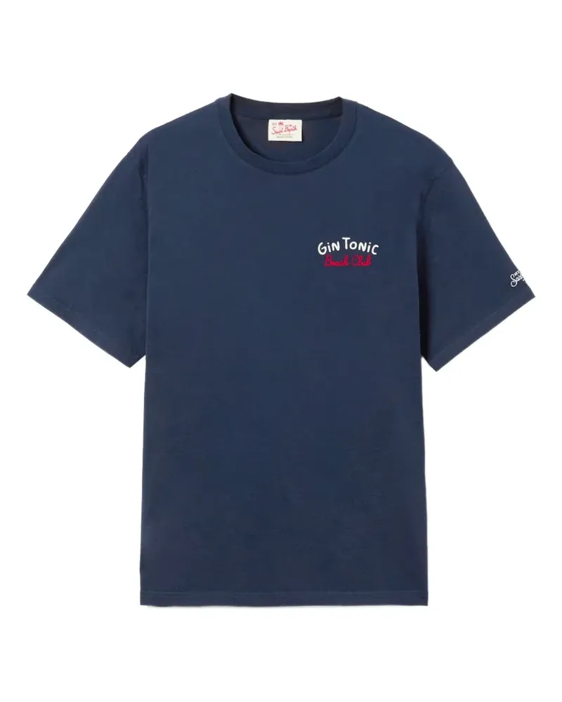 MC2 Saint Barth Portland T-Shirt mit grafischem Print - Blau Blau