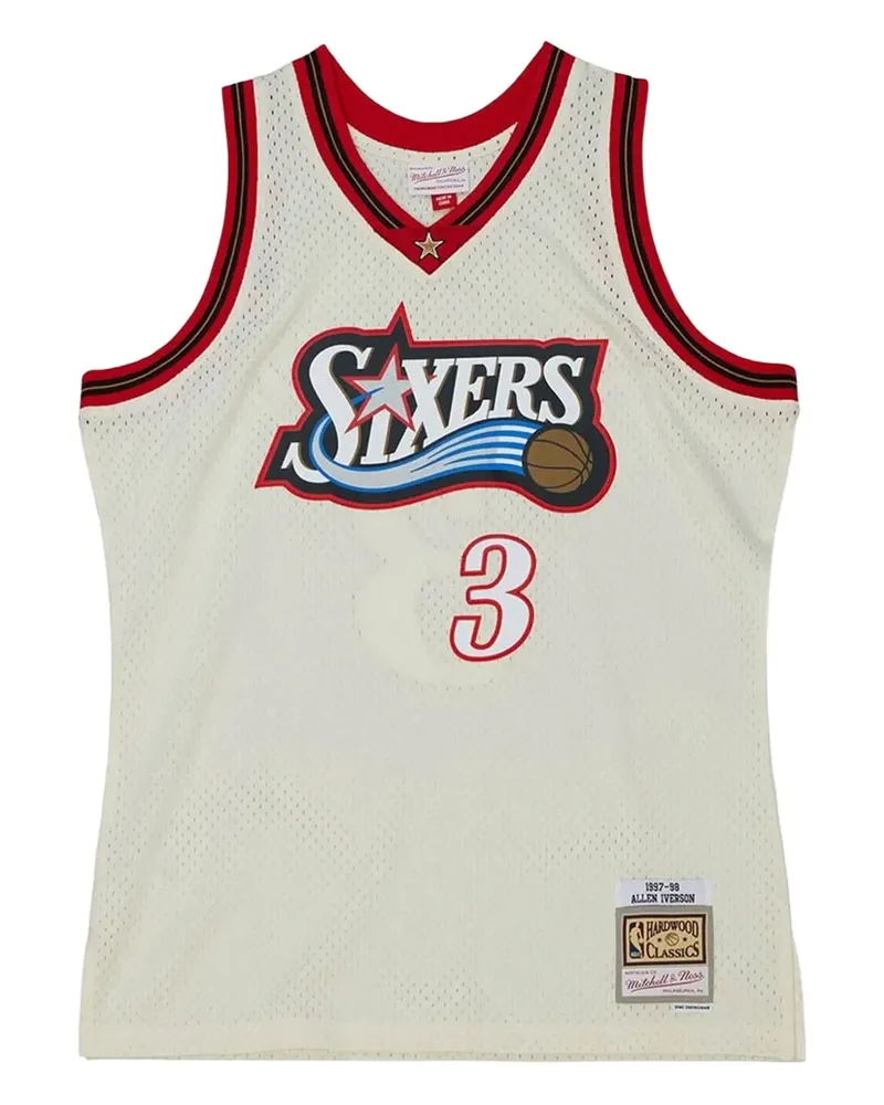 Mitchell & Ness 76ers 1997 Tanktop mit Logo - Nude Nude