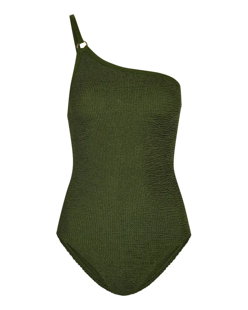 Hunza G Clara crinkle-effect swimsuit - Grün Grün