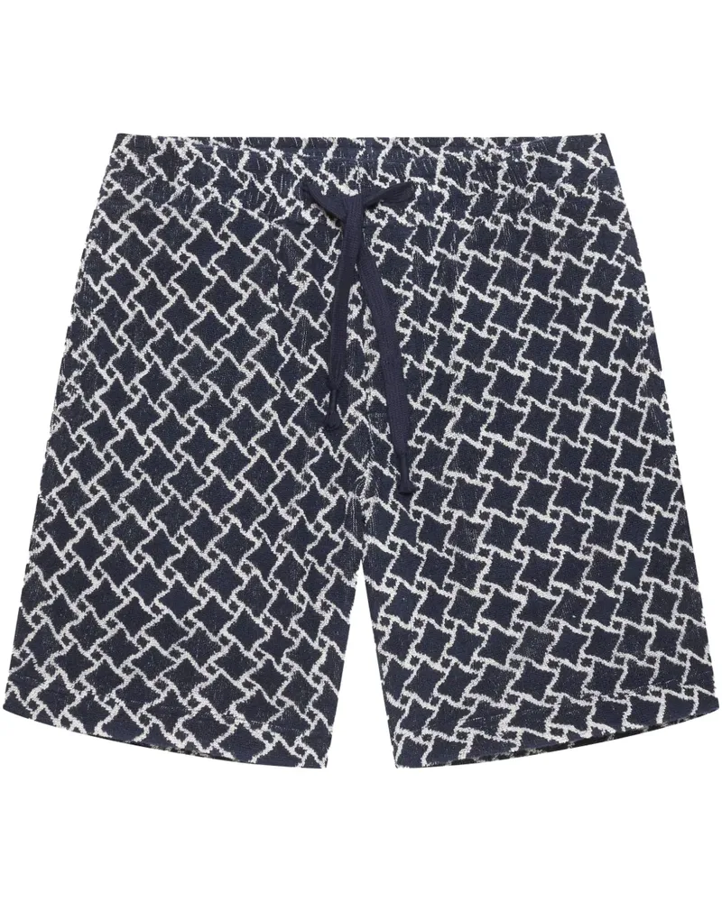 Orlebar Brown Trevone Jacquard-Shorts - Blau Blau