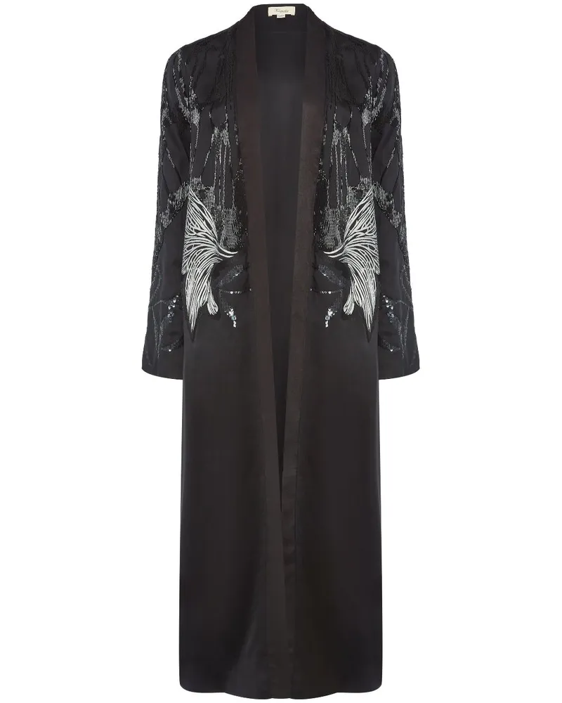 Temperley London Inez Mantel - Schwarz Schwarz