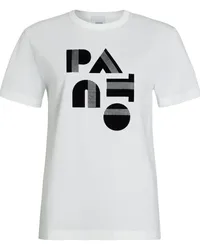 Patou Art-Deco T-Shirt Weiß