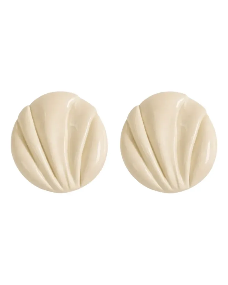 Chloé Skulpturale Ohrringe - Weiß Weiß