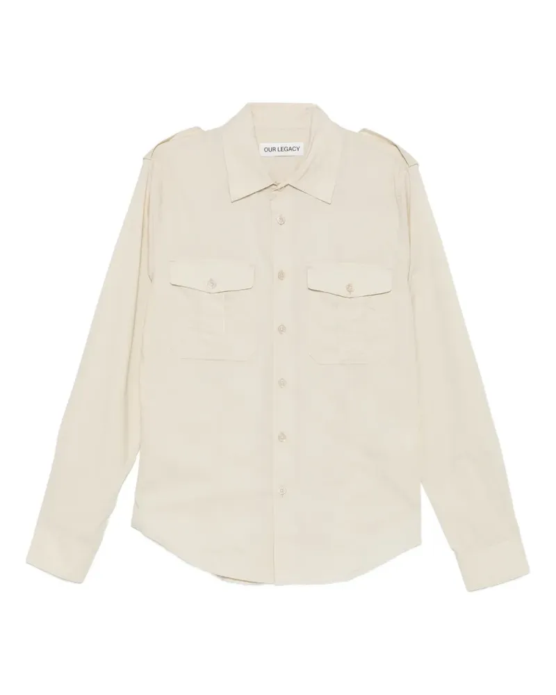 Our Legacy Lean Hemd mit Brusttaschen - Nude Nude