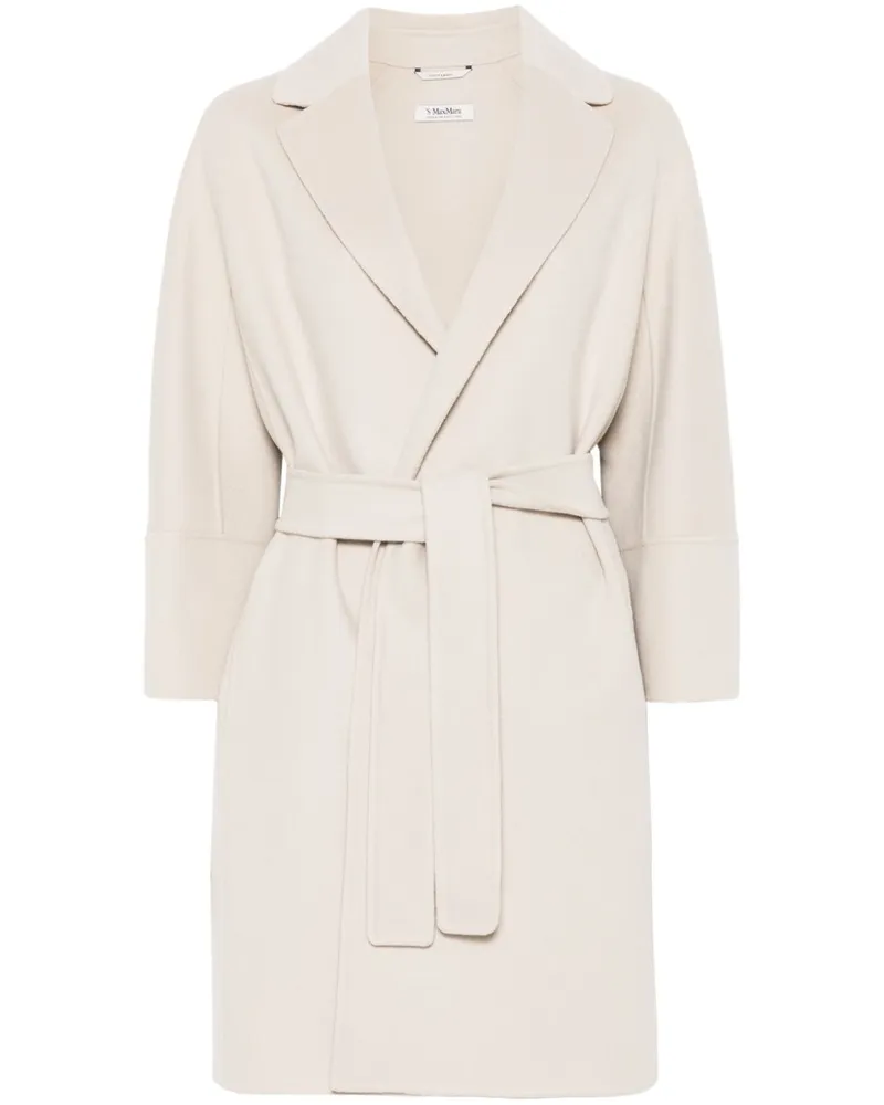 Max Mara Mantel mit Gürtel - Nude Nude