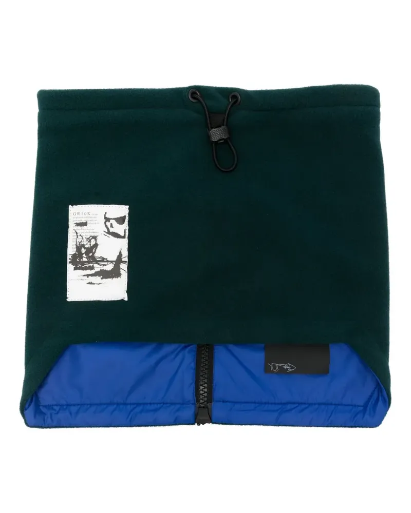 GR10K Rundschal mit Reißverschluss - Grün Grün