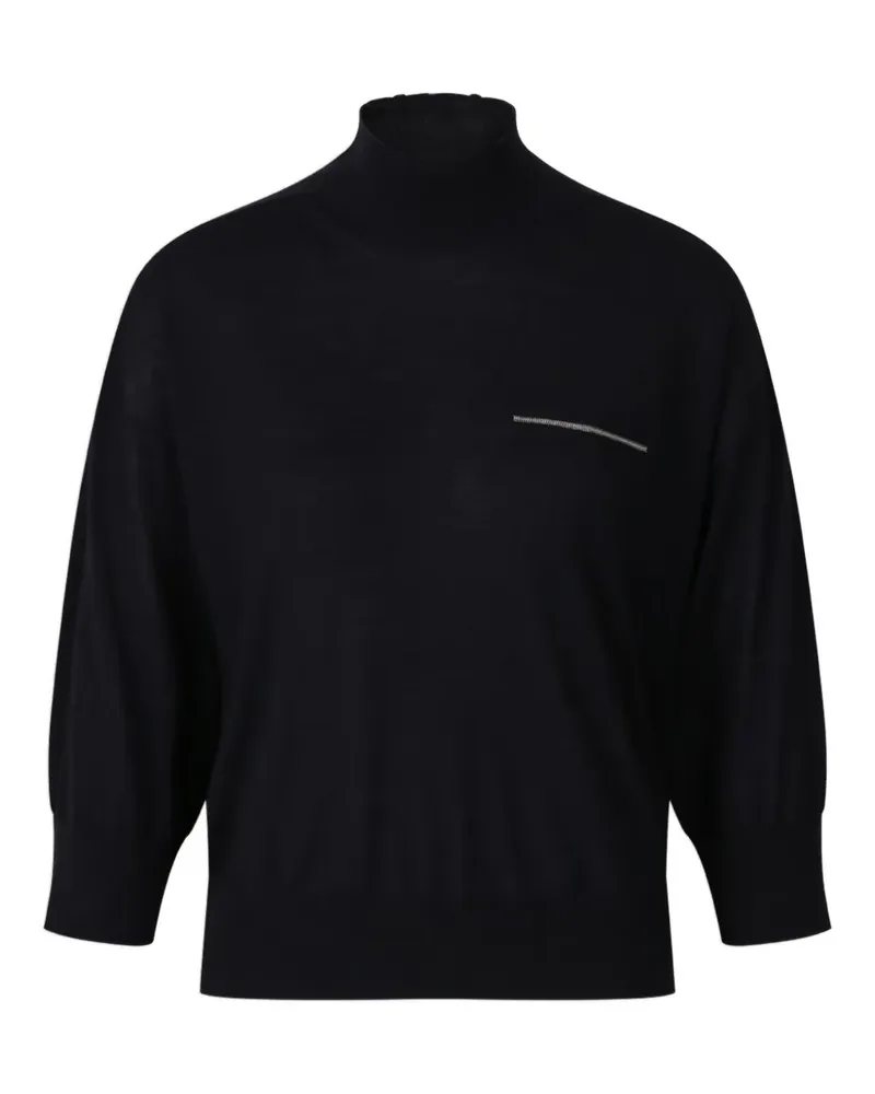 Peserico Pullover mit Nieten - Blau Blau