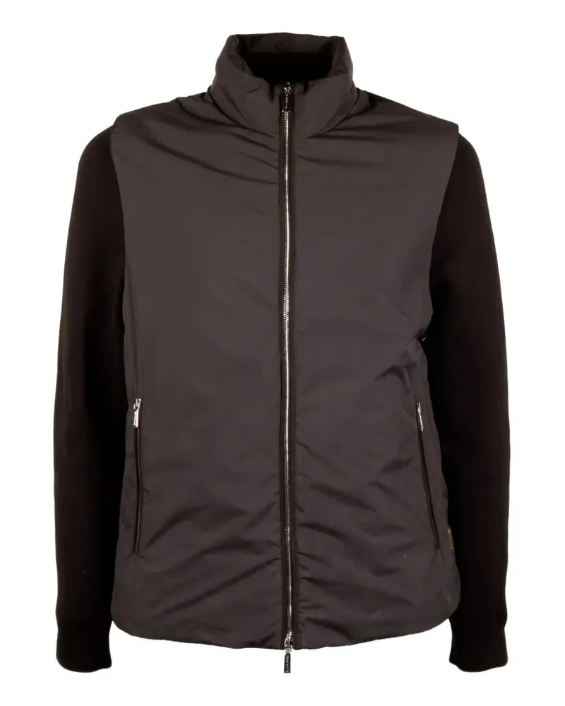 MOORER panelled zip-up jacket - Braun Braun