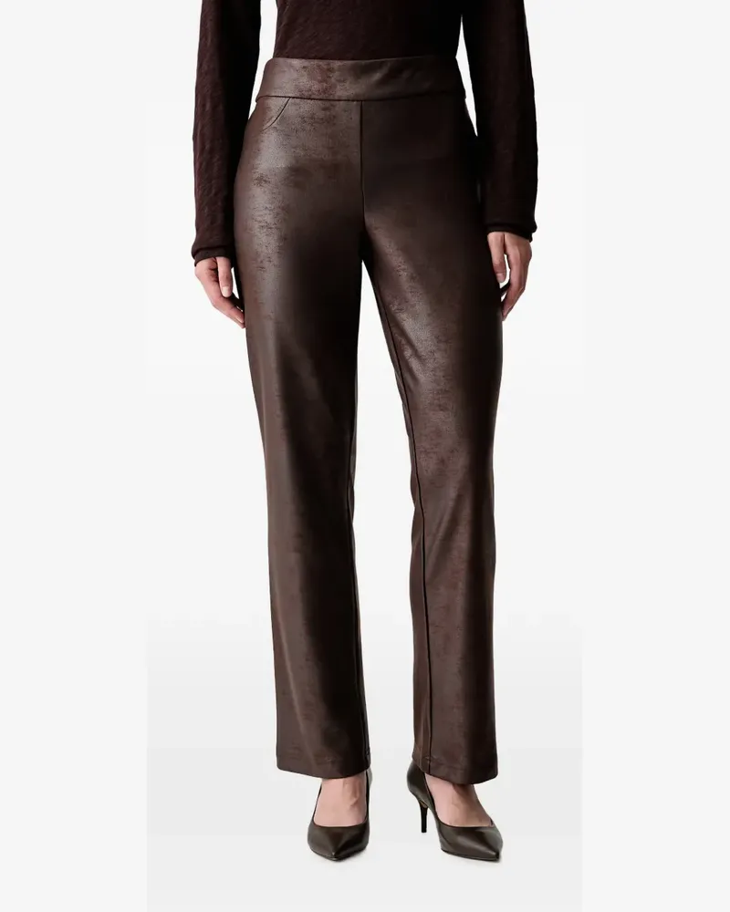 Joseph Ribkoff Straight-Leg-Hose mit Riss-Effekt - Braun Braun