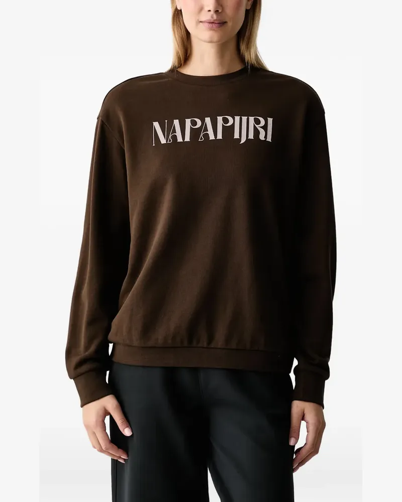 Napapijri Bliss Sweatshirt mit Logo - Braun Braun