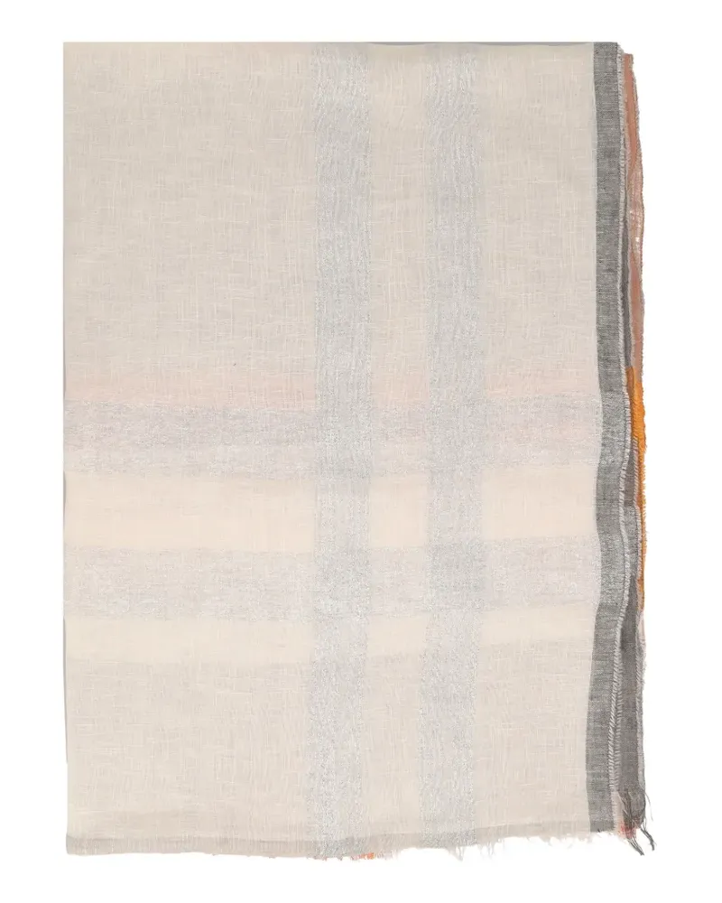 Fabiana Filippi Schal mit geometrischem Print - Nude Nude