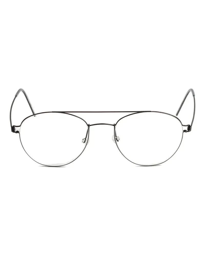 Lindberg Christoffer pilot-frame glasses - Schwarz Schwarz