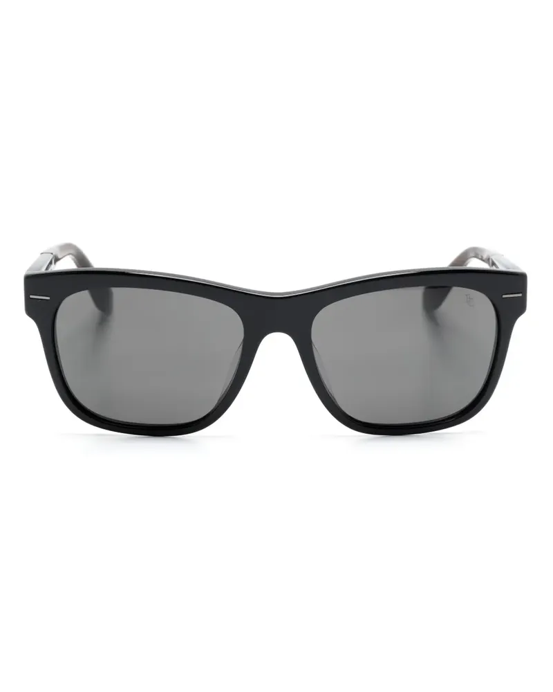 Brunello Cucinelli Sonnenbrille mit eckigem Gestell - Schwarz Schwarz