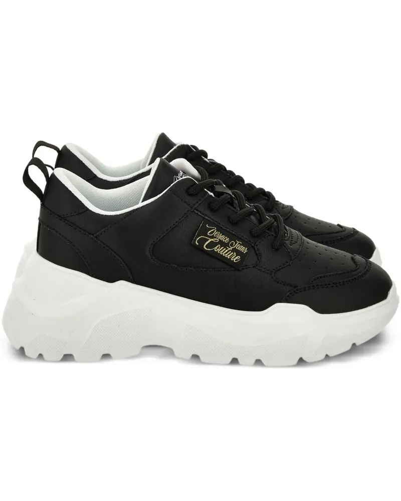 Versace Jeans Chunky Sneakers mit Logo-Detail - Schwarz Schwarz