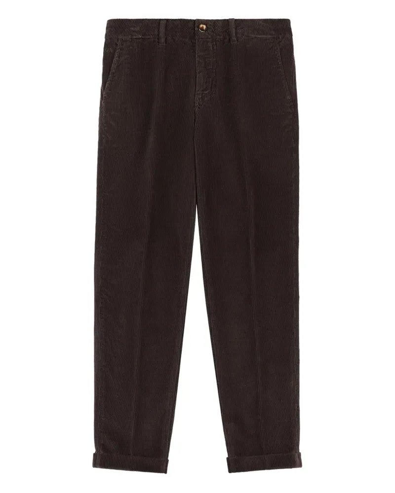 Fay Hose mit Knöpfen - Braun Braun
