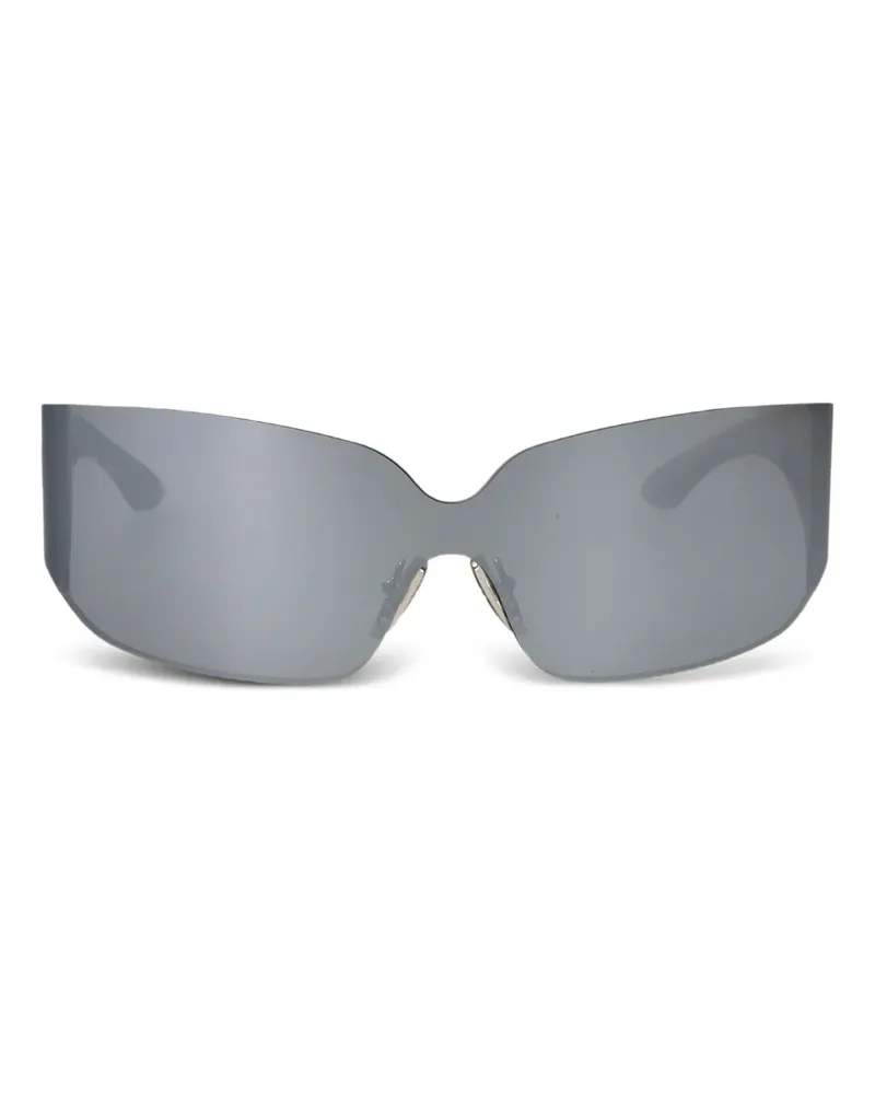 Balenciaga logo-print sunglasses - Grau Grau