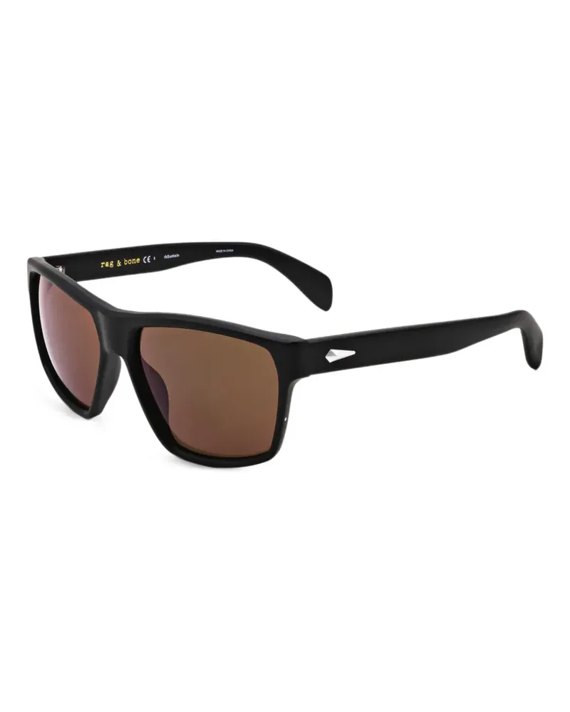 Rag & Bone Sonnenbrille mit mattem Finish - Schwarz Schwarz