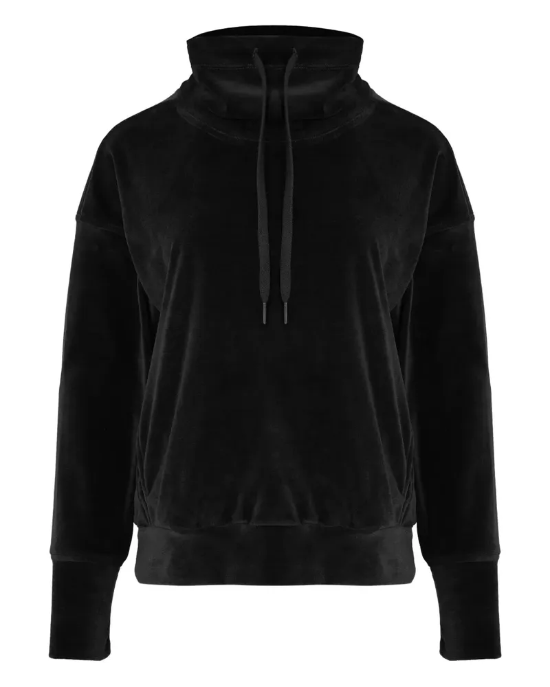Lygia & Nanny Nutella Hoodie mit Plüschstruktur - Schwarz Schwarz