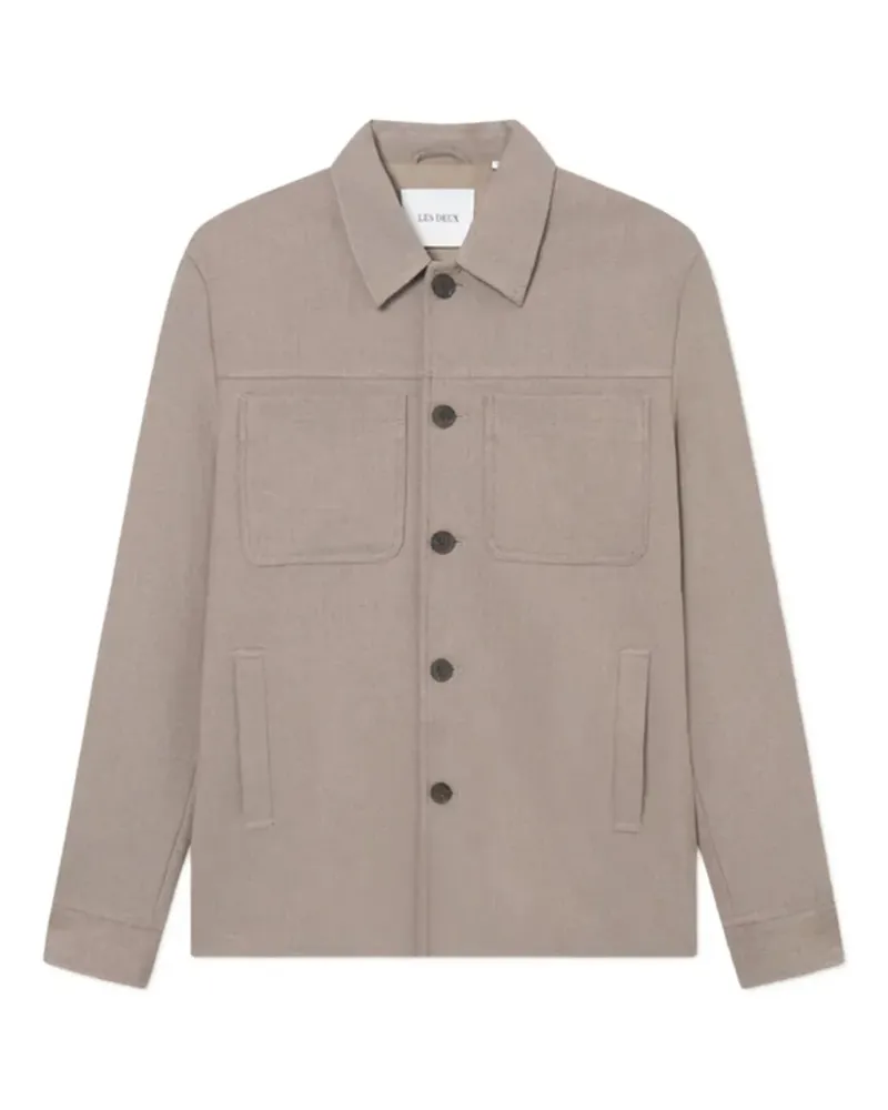 LES DEUX Langärmelige Hemdjacke - Nude Nude