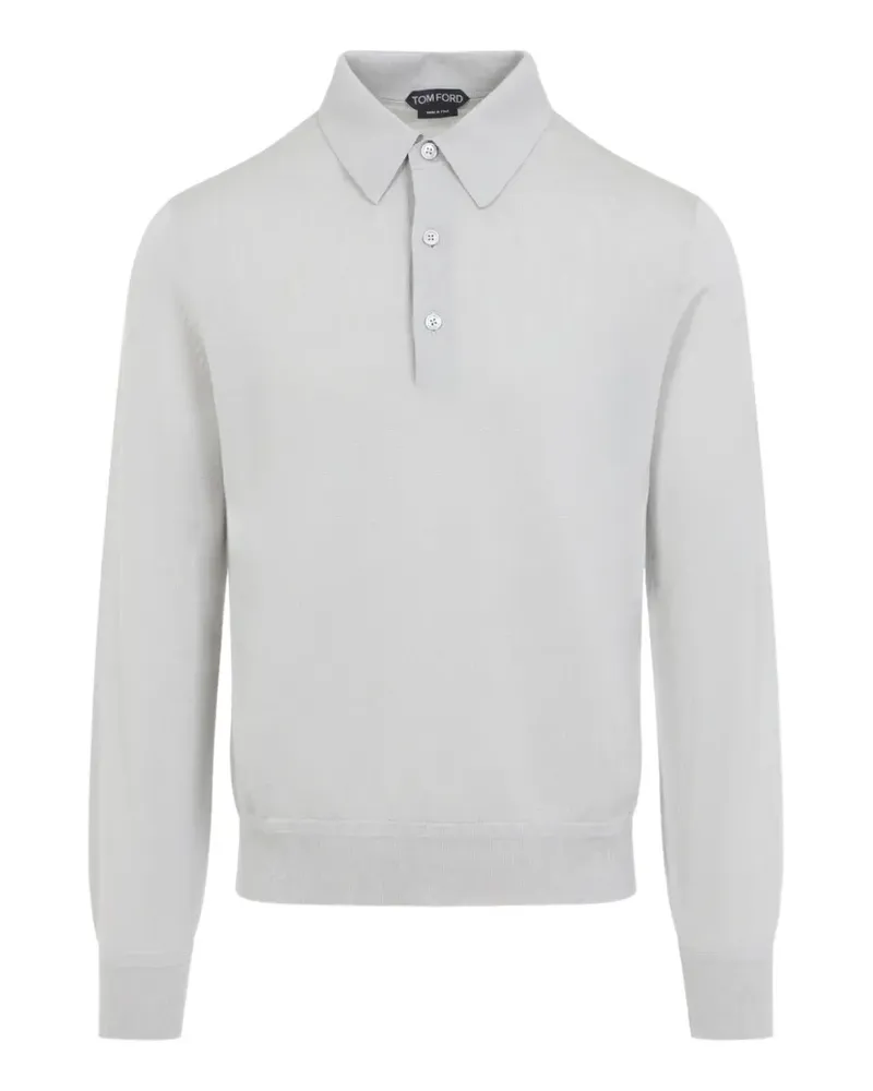 Tom Ford long-sleeves polo shirt - Grau Grau