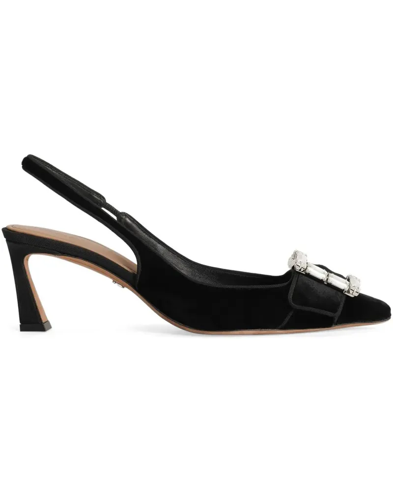 Dolce & Gabbana Slingback-Pumps mit Kristallen - Schwarz Schwarz