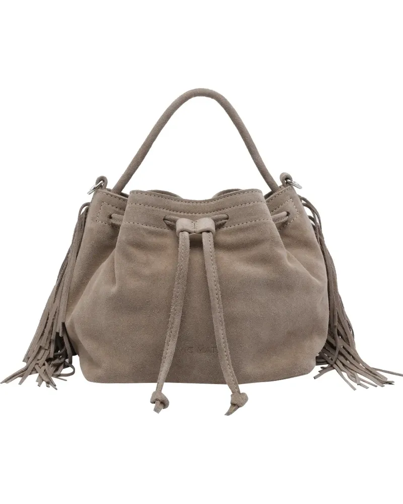 Vic Matié fringed suede tote bag - Grau Grau
