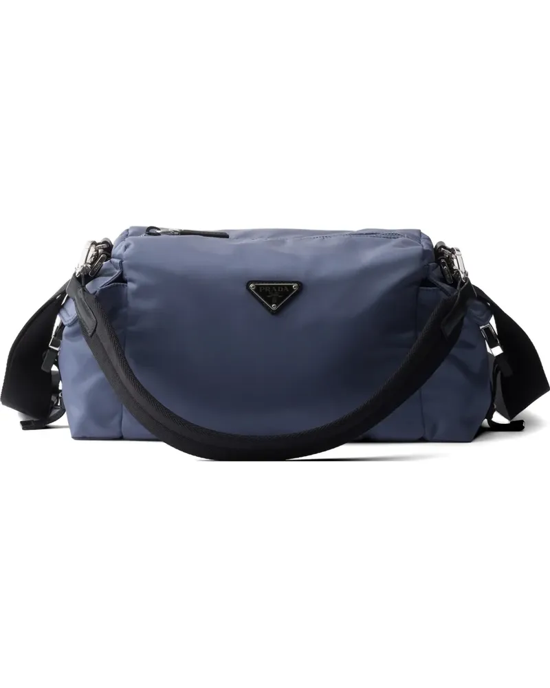 Prada Explore Re-Nylon and leather bag - Blau Blau