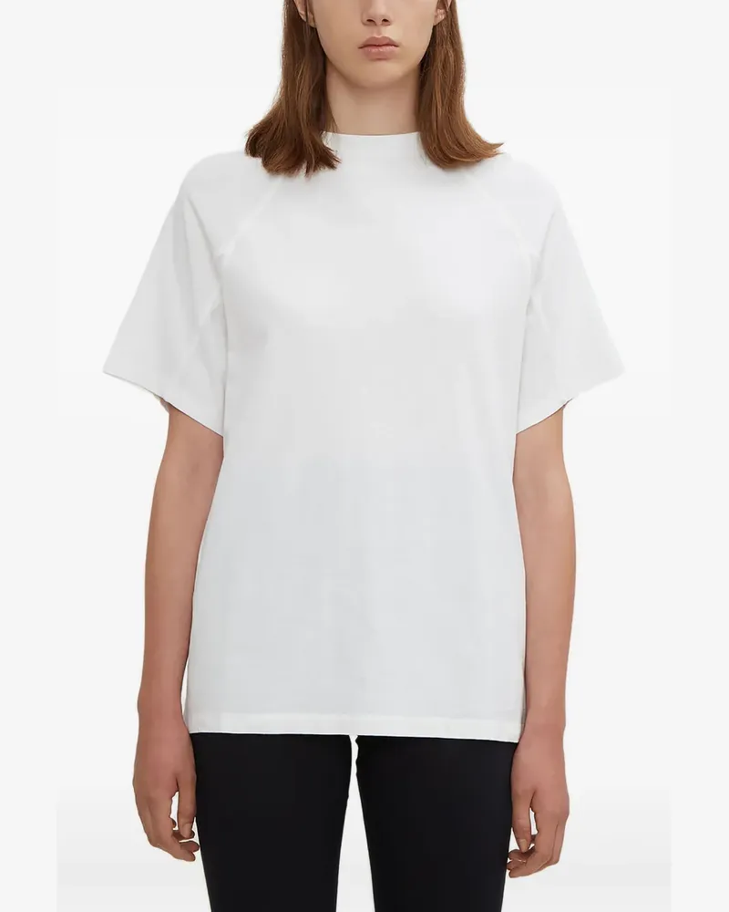 Theyskens' Theory ribbed-neck T-shirt - Weiß Weiß