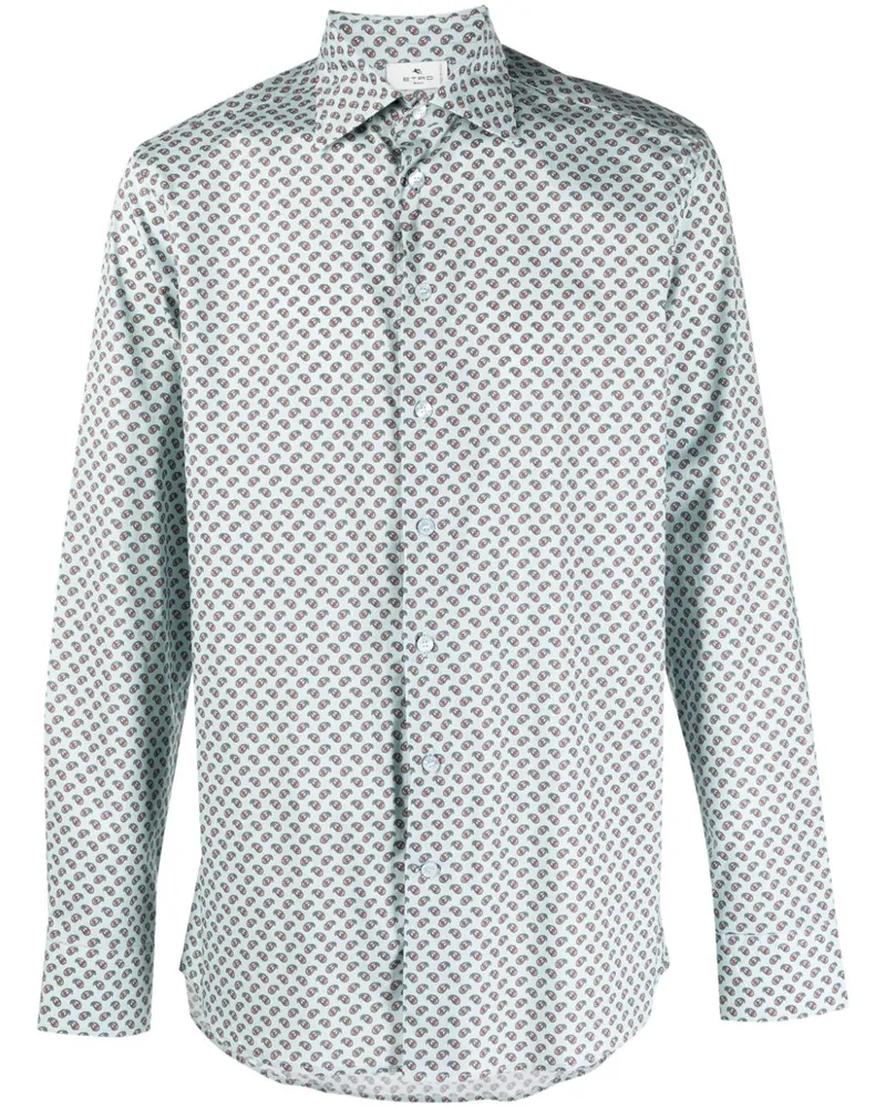 Etro Hemd mit Paisley-Print - Blau Blau