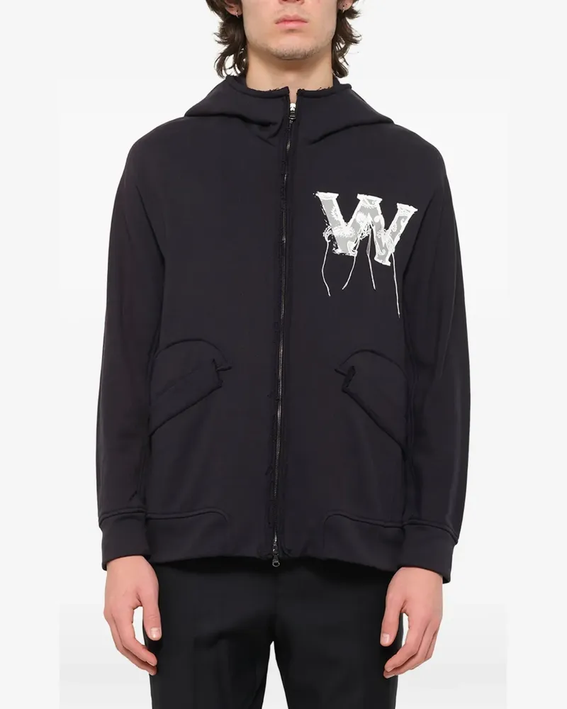 Wooyoungmi Kapuzenjacke aus Wollgemisch - Blau Blau