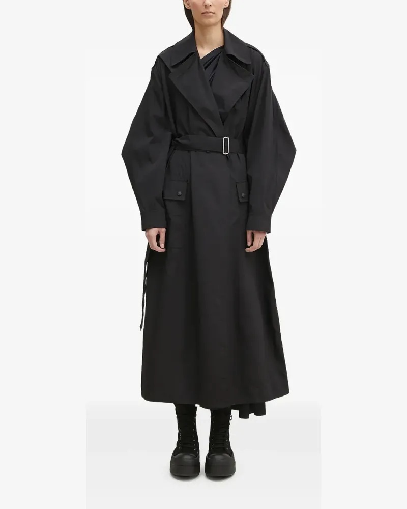 Kenzo Trenchcoat mit Ballonärmeln - Schwarz Schwarz