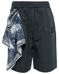 Musium Div. Joggingshorts mit Schaldetail Blau