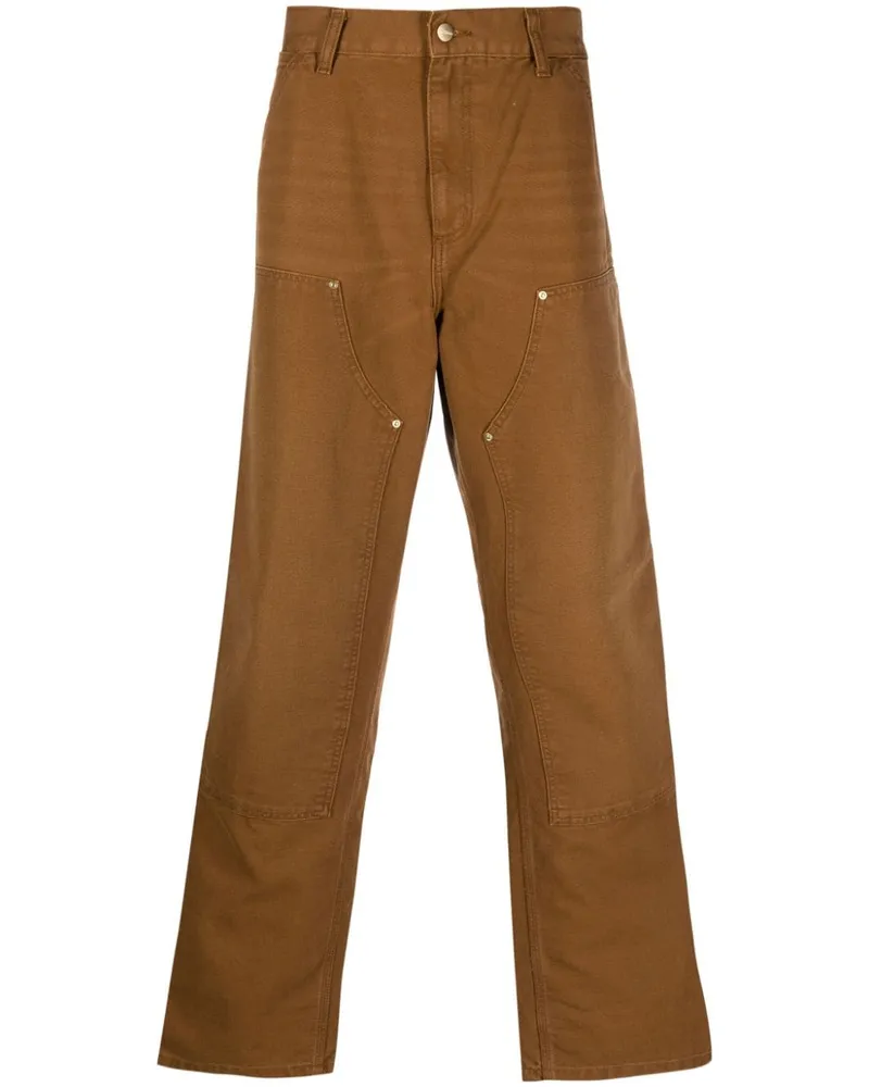 Carhartt WIP Double Knee Straight-Leg-Hose - Braun Braun