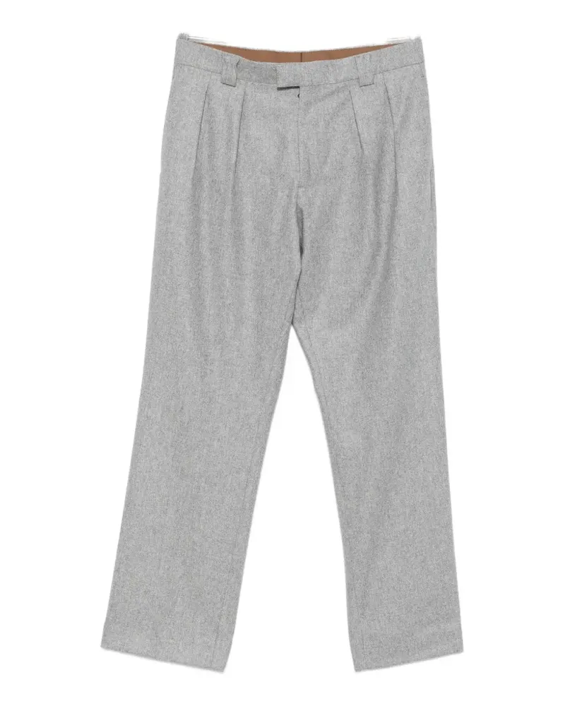 Berwich Hose mit Bundfalten - Grau Grau