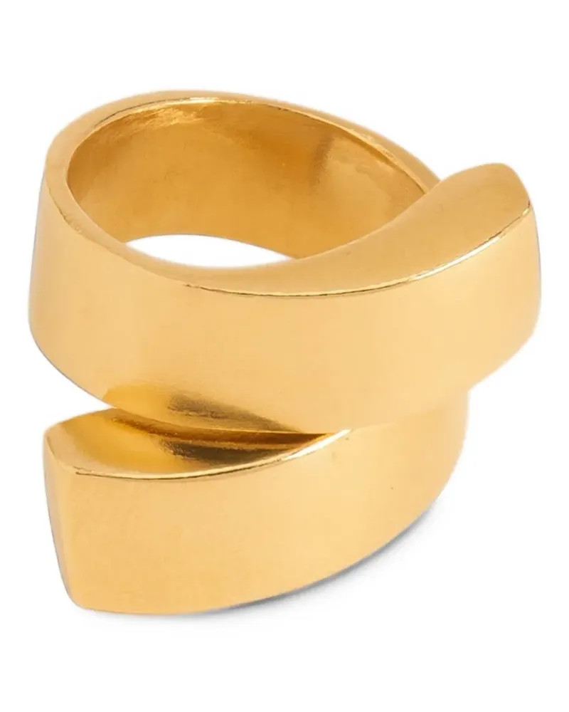 Wouters & Hendrix Grob gefalteter Ring - Gold Gold