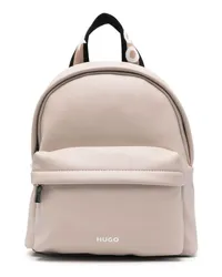 HUGO BOSS Rucksack mit Logo-Stempel Nude