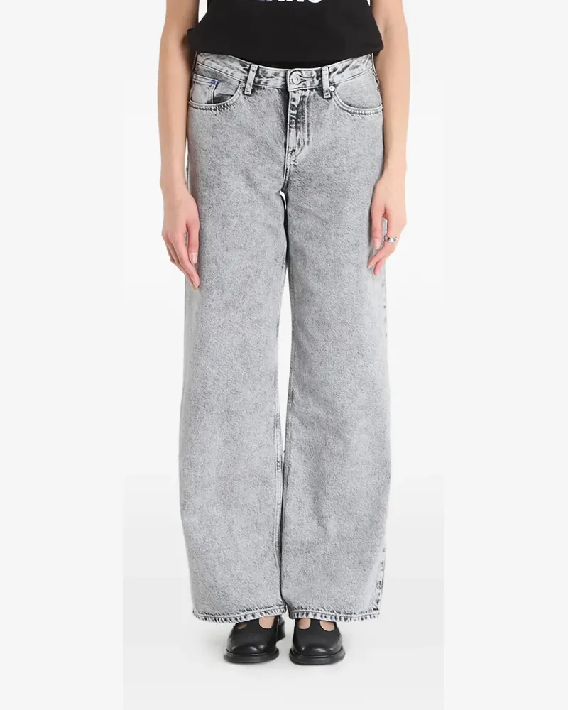 Karl Lagerfeld acid-wash wide-leg jeans - Grau Grau