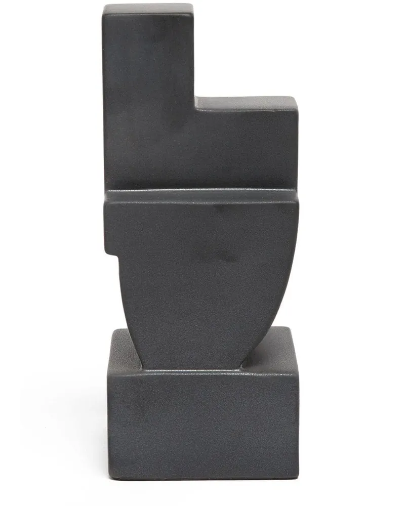 L’OBJET Cubisme Buchstütze - Schwarz Schwarz