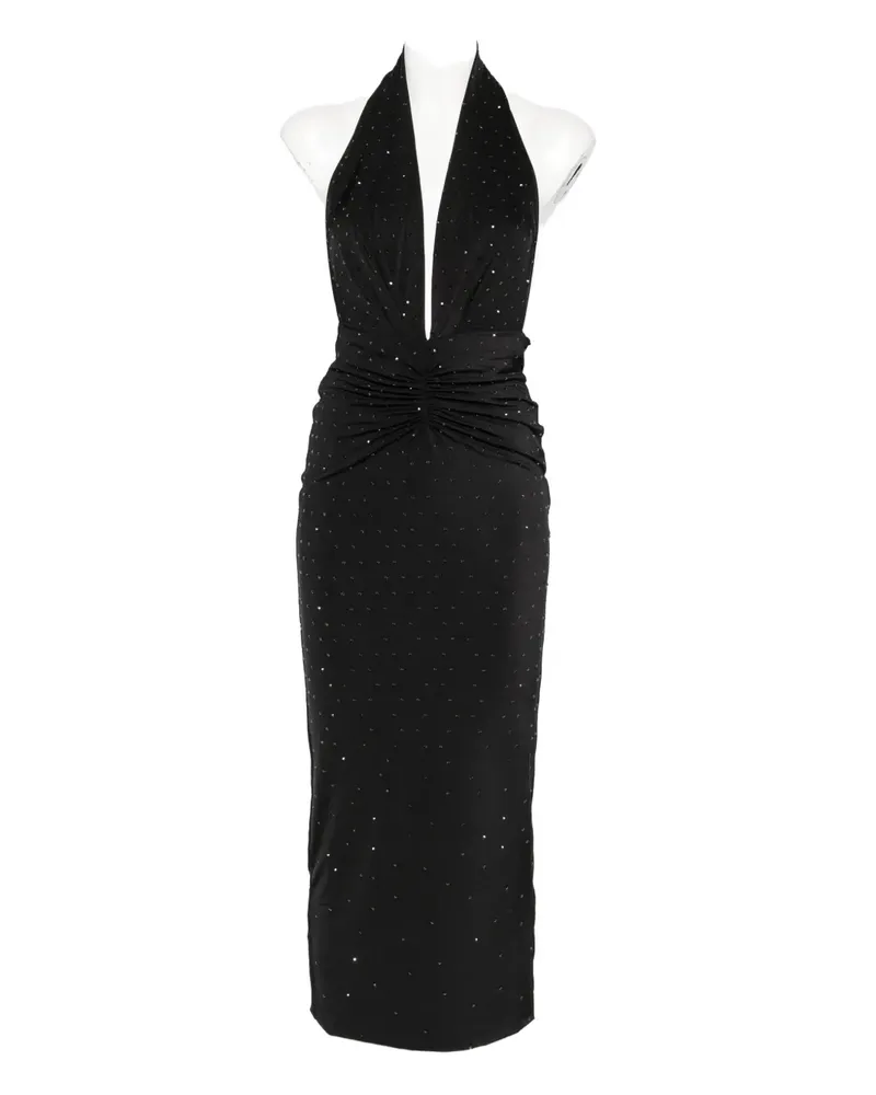 ANDAMANE halterneck midi dress - Schwarz Schwarz