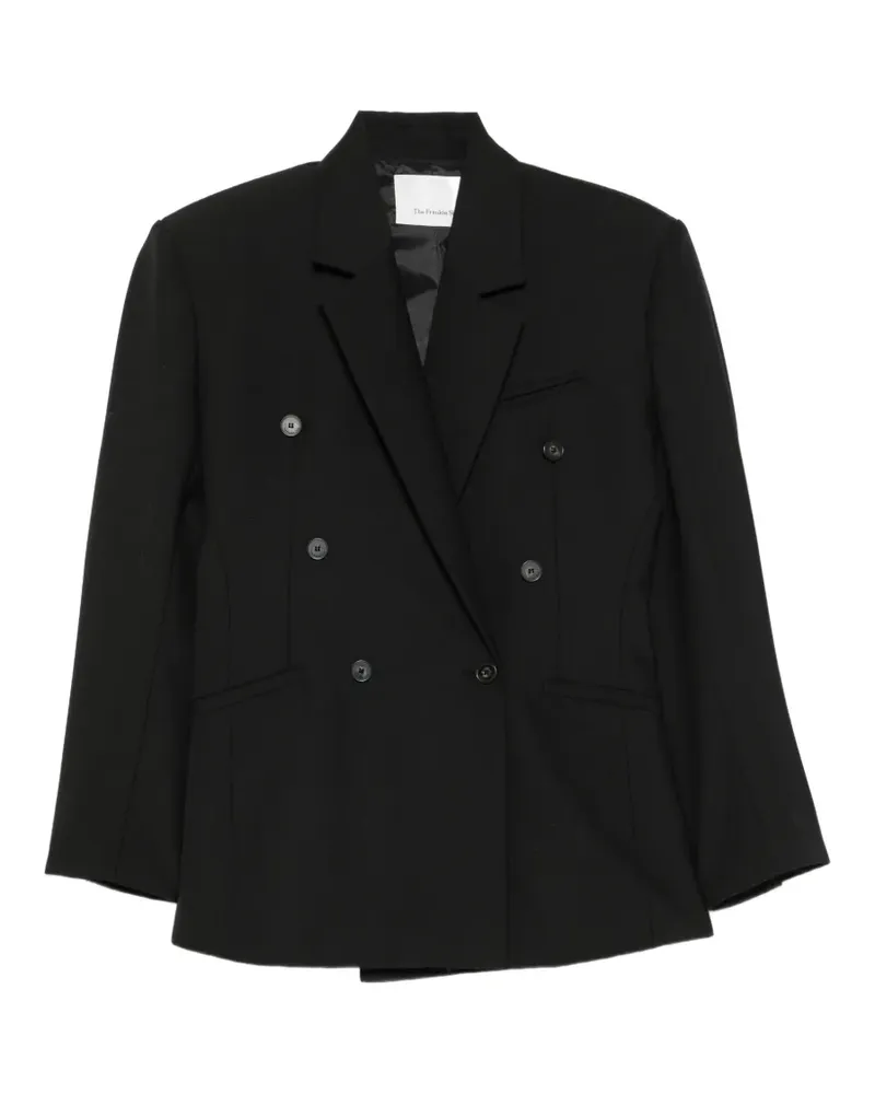 FRANKIE Shop Doppelreihiger Jade Blazer - Schwarz Schwarz