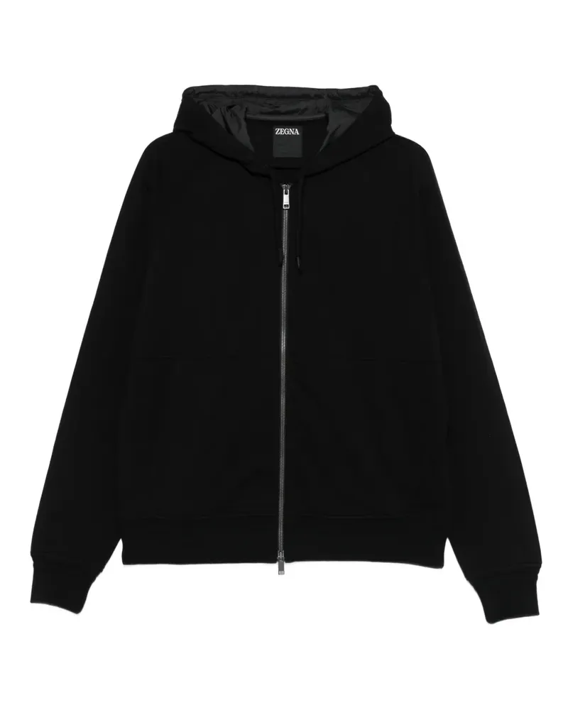 Ermenegildo Zegna Kapuzenjacke mit Reißverschluss - Schwarz Schwarz