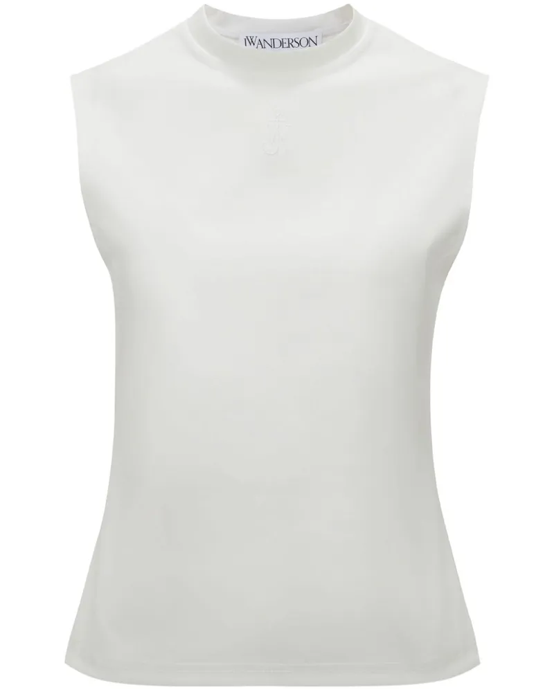 J.W.Anderson Trägershirt mit Logo-Stickerei - Weiß Weiß