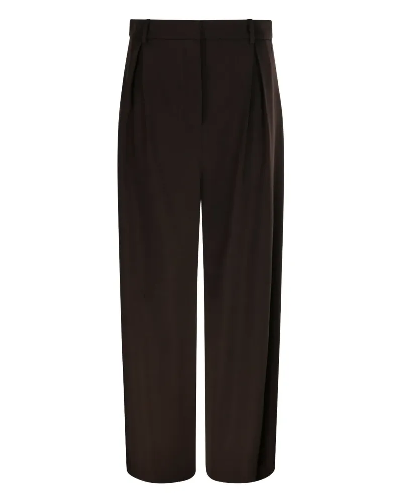 Loewe Hose mit Faltendetail - Braun Braun