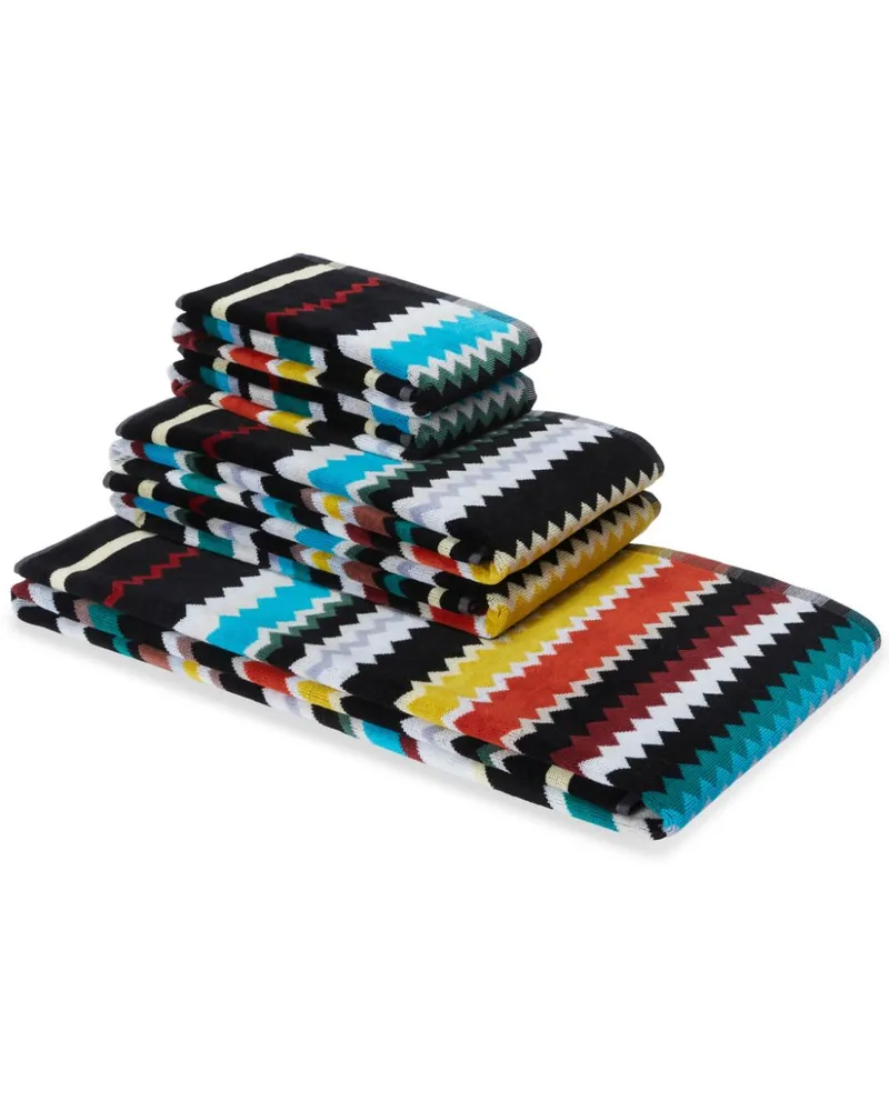 Missoni Home Curt Handtuch-Set (Set aus fünf) - Schwarz Schwarz