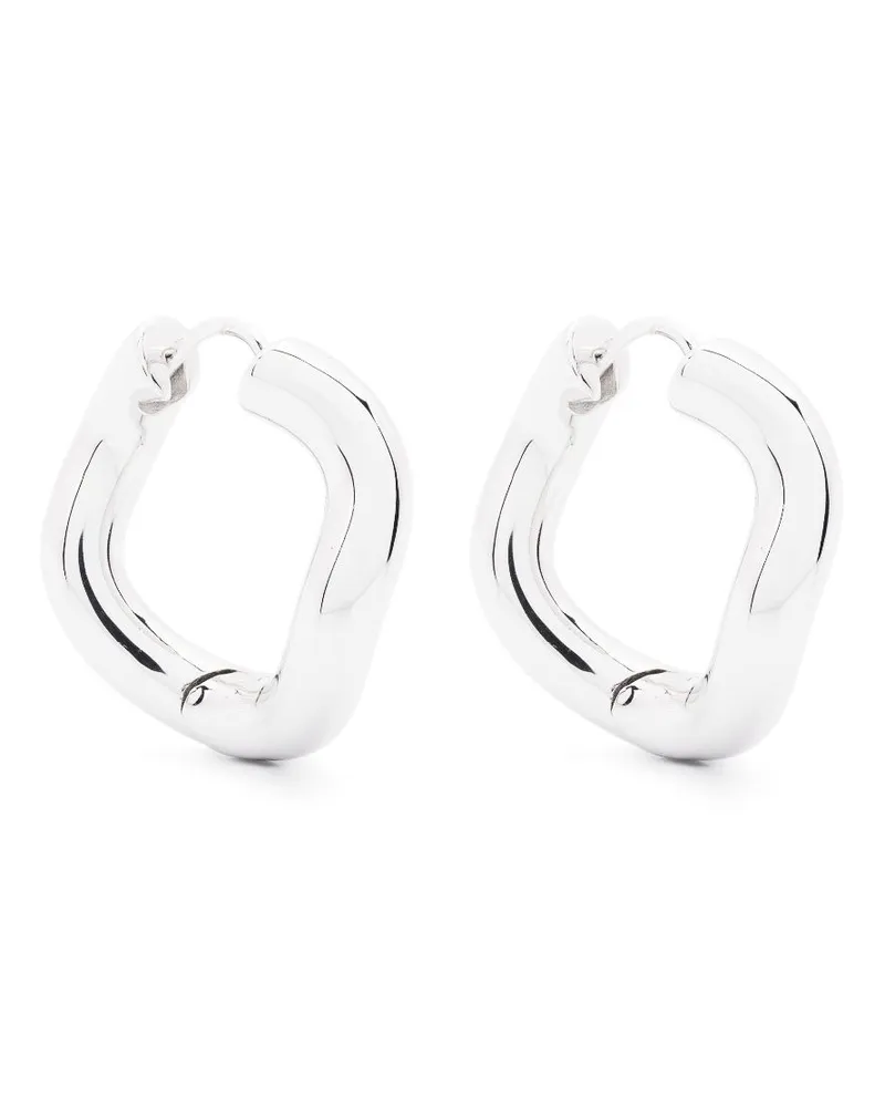 Charlotte Chesnais Kleine Creolen mit Wellenform - Silber Silber